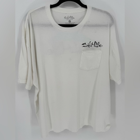 Salt Life Men's Fishermans Glory Short Sleeve Pocket Crew Neck Tee - Picture 1 of 8